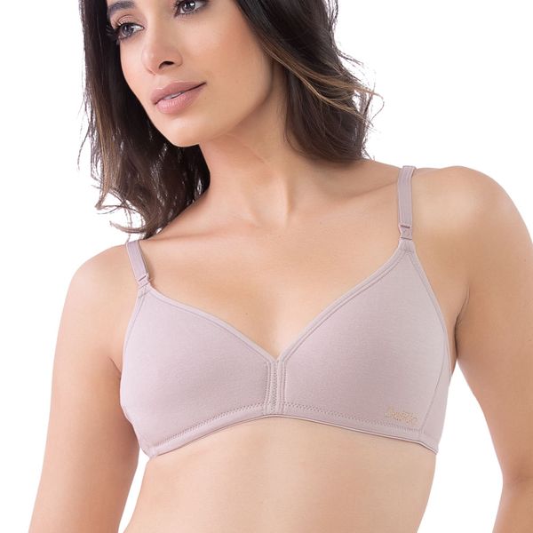 Soutien Em Cotton Com Alças Removíveis Nas Costas Quartzo