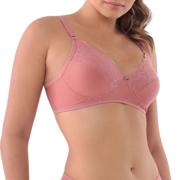 Soutien Em Modal Com Renda Rosa Chá