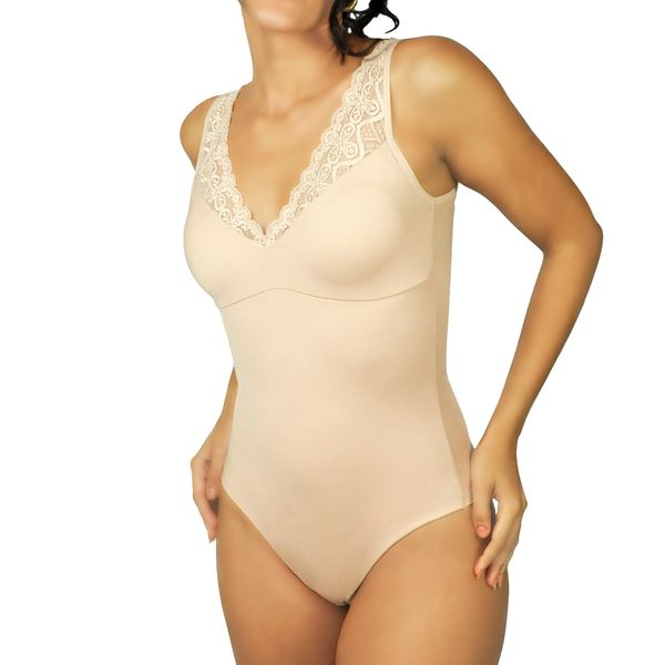 Body Em Laser Cut E Renda Mousse