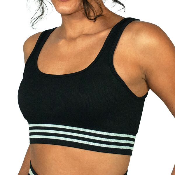 Top Fitness Sem Costura Preto