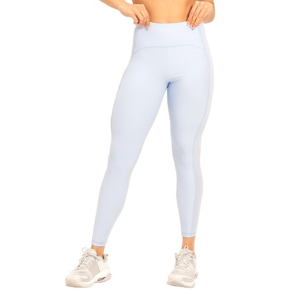 Calça Legging Fitness Em Diva Fit E Ribana Canelada Anís