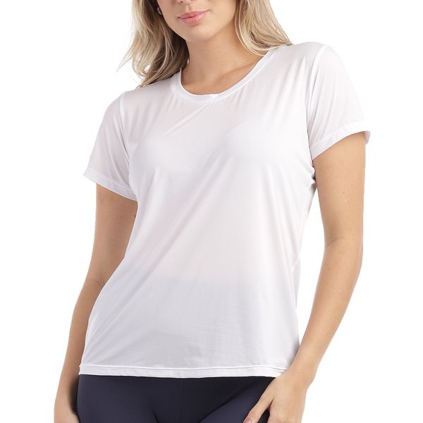 T-Shirt Em Micro Dry Branco